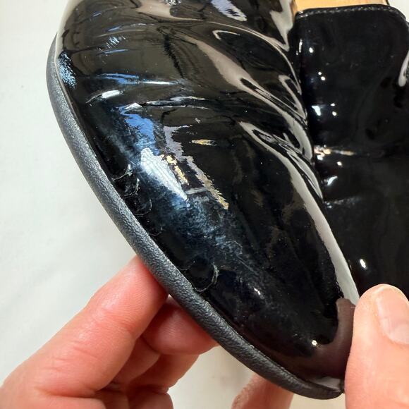 Dansko Lexie Mule Black Patent Leather Slip On Clog Womens 40 Comfort Shoe - Picture 9 of 12